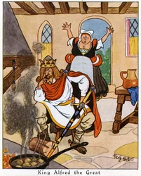 König Alfred verbrennt die Kuchen, 1936